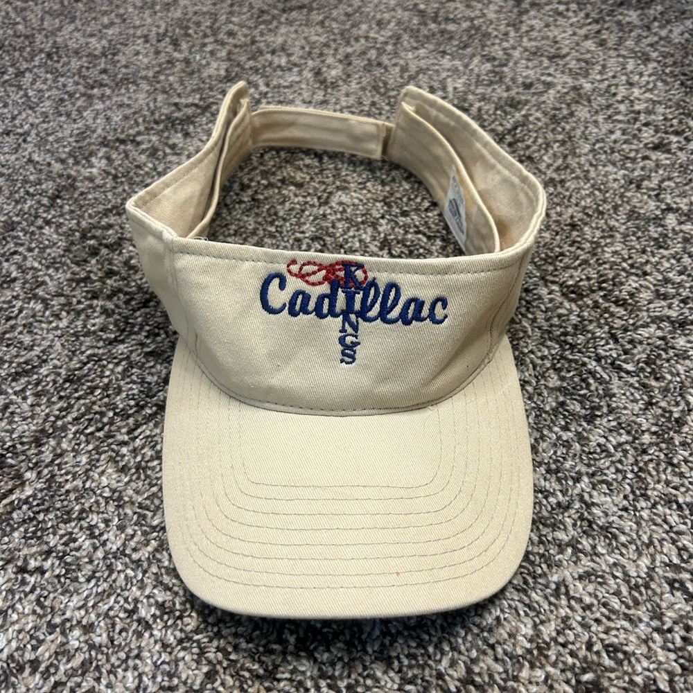 Cadillac Kings tan OS hat visor adjustable Velcro